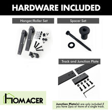 Load image into Gallery viewer, Non-Bypass Sliding Barn Door Hardware Kit - Straight Design Roller
