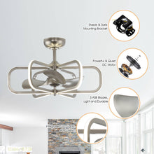 Carregar imagem no visualizador da galeria, 30&quot; Theron Modern DC Motor Downrod Mount Reversible Ceiling Fan with LED Lighting and Remote Control
