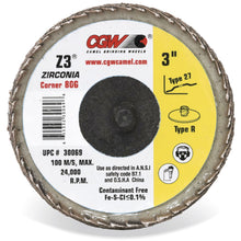 Cargar imagen en el visor de la galería, CGW Abrasives Z3® Mini Corner Flap Discs 53004 qty of 10

