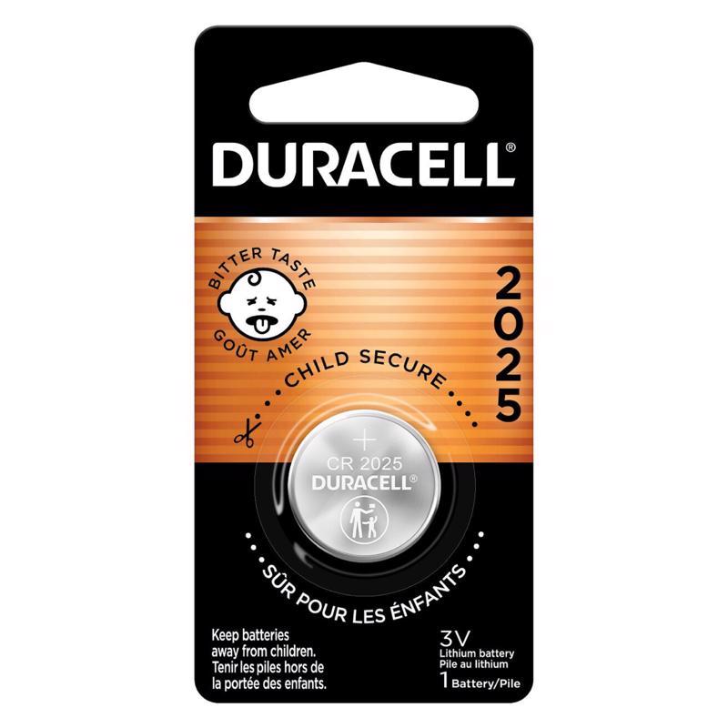 Duracell Lithium Coin 2025 3 V 165 mAh Medical Battery 1 pk