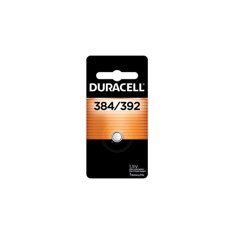 Duracell Silver Oxide 384/392 1.5 V 45 mAh Electronic/Thermometer/Watch Battery 1 pk