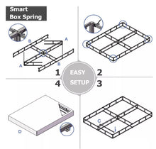 Load image into Gallery viewer, King Box Spring 5 Inch High Profile Strong Metal Frame Mattress Foundation, Quiet Noise-Free, Easy Assembly, 3000lbs Max Weight Capacity
