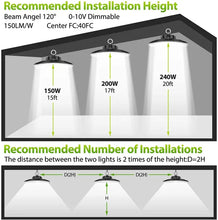 Cargar imagen en el visor de la galería, 240W LED UFO High Bay Light - Selectable Wattage(150W/200W/240W) &amp; CCT(3000K/4000K/5000K), High-Lumen(150LM/W) - UL, cUL &amp; DLC Certified
