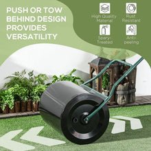 Load image into Gallery viewer, 20-Inch Push/Tow Behind Lawn Roller Filled with 16 Gal Water or Sand, Perfect for Flattening Sod in the Garden
