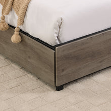 Cargar imagen en el visor de la galería, Full Bed Frame, Storage Headboard with Charging Station, Solid and Stable, Noise Free, No Box Spring Needed, Easy Assembly
