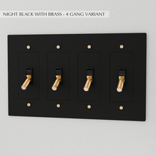Load image into Gallery viewer, The Brass Toggle Switch (1 to 5 Gang)

