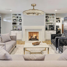 Carregar imagem no visualizador da galeria, 33&quot; Modern DC Motor Crystal Ceiling Fan with Lighting and Remote Control
