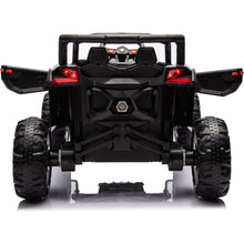 Load image into Gallery viewer, 12V Ride On Car with Remote Control,UTV ride on for kid,3-Point Safety Harness, Music Player (USB Port/Volume Knob/Battery Indicator), LED Lights, High-Low Speed Switch - Off-Road Adventure for Kids
