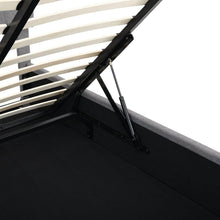 Carregar imagem no visualizador da galeria, Full size Upholstered Platform bed with a Hydraulic Storage System - Gray
