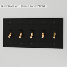 Load image into Gallery viewer, The Brass Toggle Switch (1 to 5 Gang)
