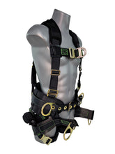 Carregar imagem no visualizador da galeria, Frontline 350TWQC Patriot Tower Climbing Harness with Seat Sling, Airflo and Quick Connect Buckles - Made in USA XL
