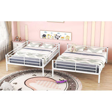 Load image into Gallery viewer, Full XL Over Queen Metal Bunk Bed, White
