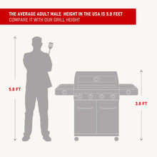 Load image into Gallery viewer, 35633B | Matte Blue Infrared Propane Gas Grill
