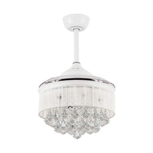 Load image into Gallery viewer, 36&quot; Bangaiore Modern Downrod Mount Crystal Ceiling Fan with Lighting and Remote Control

