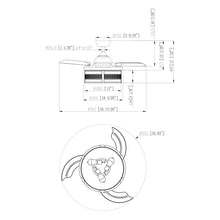 Load image into Gallery viewer, 36&quot; 3 Blades Modern Ceiling Fan with Lighting and Remote Control
