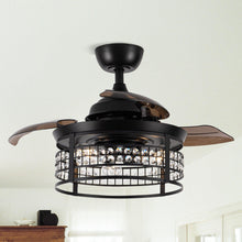 Cargar imagen en el visor de la galería, 36&quot; Farmhouse Downrod Mount Ceiling Fan with Lighting and Remote Control
