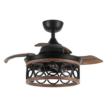 Cargar imagen en el visor de la galería, 36&quot; Mirelle Farmhouse Downrod Mount Ceiling Fan with Lighting and Wall Control
