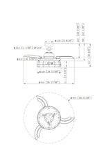 Cargar imagen en el visor de la galería, 36&quot; Pickett Industrial Downrod Mount Ceiling Fan with Lighting and Remote Control
