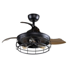 Cargar imagen en el visor de la galería, 36&quot; Pickett Industrial Downrod Mount Ceiling Fan with Lighting and Remote Control
