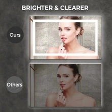Carregar imagem no visualizador da galeria, 36 x 28 Inch Center Glow LED Bathroom Mirror
