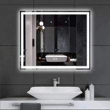 Carregar imagem no visualizador da galeria, 36 x 28 Inch Center Glow LED Bathroom Mirror

