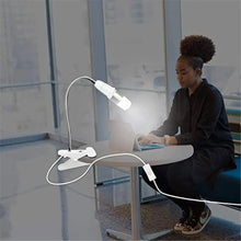 Carregar imagem no visualizador da galeria, 360° Flexible LED Grow Light with E27 Base, Clip-On Gooseneck &amp; Switch
