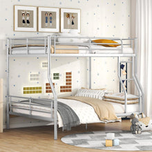 Load image into Gallery viewer, Full XL Over Queen Metal Bunk Bed, Sliver
