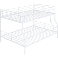 Load image into Gallery viewer, Full XL Over Queen Metal Bunk Bed, White
