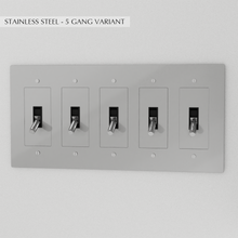 Load image into Gallery viewer, The Brass Toggle Switch (1 to 5 Gang)

