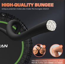 Carregar imagem no visualizador da galeria, BCAN 450/550 LBS Foldable Mini Trampoline, 40&quot;/48&quot;/50&quot; Fitness Trampoline with Bungees, U/T Shape Adjustable Foam Handle, Stable &amp; Quiet Exercise Rebo
