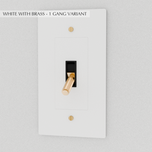 Load image into Gallery viewer, The Brass Toggle Switch (1 to 5 Gang)
