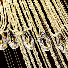 Cargar imagen en el visor de la galería, Double Spiral Staircase Crystal Chandelier for Loft, Restaurant, Hotel, Hall, Stairwell D31.5*H78.7&quot; / warm light (3000K)
