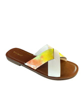 Load image into Gallery viewer, Bamboo Finest-17 Slip on Women&#39;s Cross Strap Sandals in Pink
