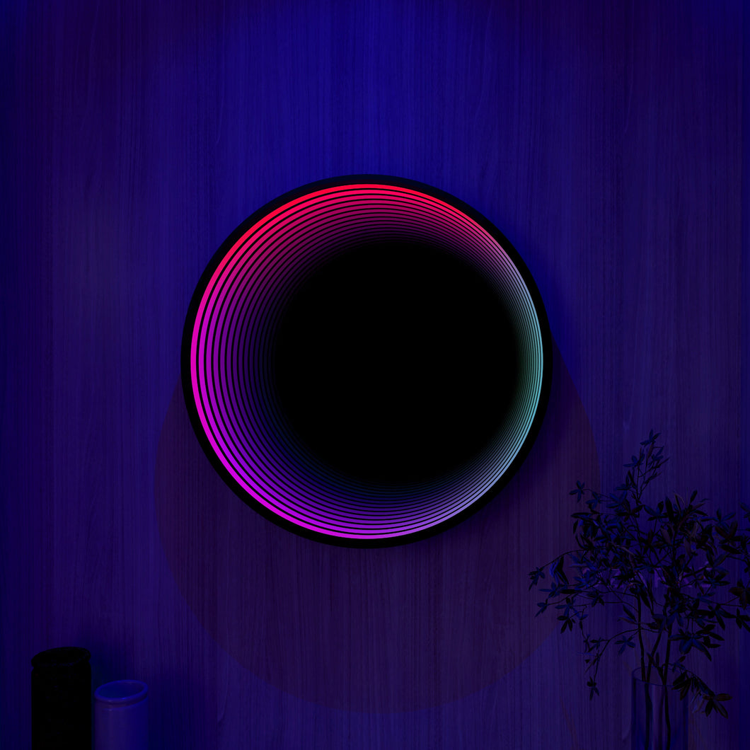 3D Circle Infinity Mirror Light