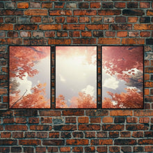 Carregar imagem no visualizador da galeria, Fall Art Print, Nature Print, Trees Wall Art, Canvas Print, Wall Art, 3 Piece Wall Art, Kitchen Wall Decor, Home Office Art, Above Bed Decor

