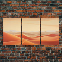 Load image into Gallery viewer, Desert Wall Art, Sand Dunes Print, Landscape Wall Art, Canvas Print, Wall Art, 3 Piece Wall Art, Family Home Decor, Living Room Prints
