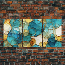Carregar imagem no visualizador da galeria, Abstract Art Print, Vibrant Wall Print, Canvas Print, Wall Art, 3 Piece Wall Art, Abstract Wall Art, Above Bed Art, Teen Girl Room Decor
