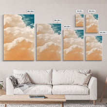 Load image into Gallery viewer, Cloud Wall Art Triptych 3 Piece Set Blue Wall Art Abstract Art Print Minimalist Wall Ar Indigo Art Maximalist Deco Sky Wall Art Sky Print
