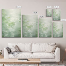 Load image into Gallery viewer, Framed Canvas Wall Art Set of 3 Green Abstract Landscape Print Modern Art Minimalist Decor, Boho Wall Art, Country Decor, Mint Green Art
