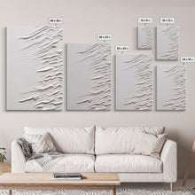 Load image into Gallery viewer, Triptych Framed Canvas Print Wall Art Set of 3 White Textured Effect Abstract Prints Modern Minimalist Wall Art Neutral Decor Impasto Effect
