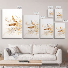 Carregar imagem no visualizador da galeria, Boho Style Minimalist Farmhouse 3 Piece Wall Art, White Background Wildflowers, Botanical Floral Art, Rustic Chic Decor
