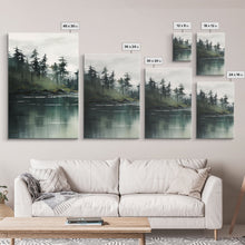 Load image into Gallery viewer, 3 Piece Triptych Canvas Print Set, Oil Painting Landscape Painting, Tropical River Scene, Minimalist Boho Decor
