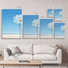 Carregar imagem no visualizador da galeria, Flower Art Print, Cosmos Flower, Minimalist Art, Canvas Print, Wall Art, 3 Piece Wall Art, Ranch House Decor, Living Room Prints, Office Art
