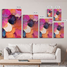 Load image into Gallery viewer, Girly Wall Art, Vibrant Wall Print, Abstract Art Print, Canvas Print, Wall Art, 3 Piece Wall Art, Living Room Prints, Office Wall Decor
