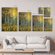 Carregar imagem no visualizador da galeria, Forest Wall Art, Trees Art Print, Wildflower Wall Art, Canvas Print, Wall Art, 3 Piece Wall Art, Birthday Gift, Farmhouse Wall Art, RV Decor
