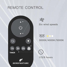 Load image into Gallery viewer, Black 54&quot; DC Motor 6 Speed Ceiling Fan with LED Lighting
