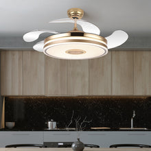 Cargar imagen en el visor de la galería, Luna by Ozarke Smart Fan Chandelier Light
