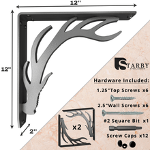 Load image into Gallery viewer, Elk Lodge Heavy Duty Steel Brackets for Shelving
