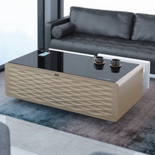 Cargar imagen en el visor de la galería, Smart Side Coffee Table With Refrigerator Bluetooth Speaker &amp; Wireless Charging TB-135
