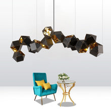 Load image into Gallery viewer, Nordic Modern Luxury Black Wrought Iron Chandeliers Retro Pendants
